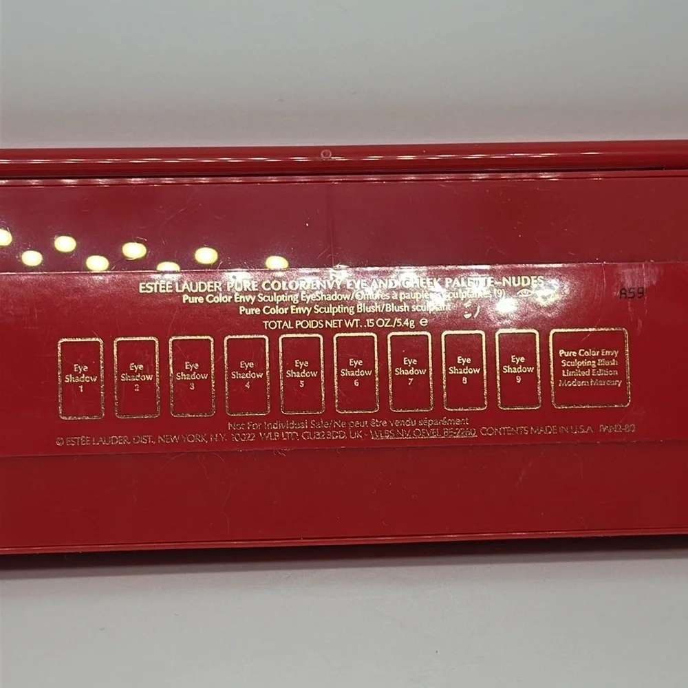 Estée Lauder Pure Envy Eye & Cheek Palette Nudes Mirrored Case.